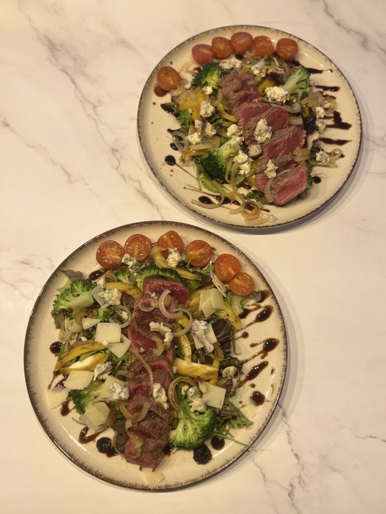 Steak Salad with Blue Cheese